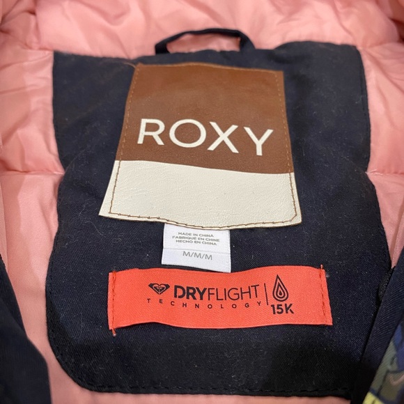 NWT Roxy Women Jet Ski Dry Flight Ski Snow Jacket Floral Size M Waterproof - Picture 11 of 16
